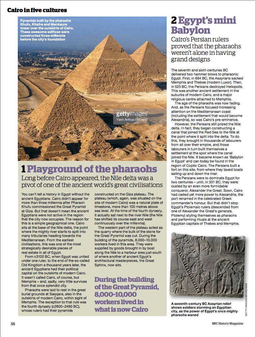 Cairo: Battleground of Empires: BBC History Magazine – Michael Scott