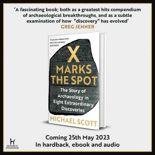 X Marks the Spot book cover with Greg Jenner supporting quote